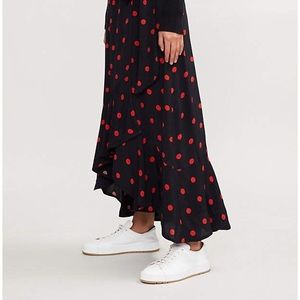 Ganni Polka dot wrap skirt
